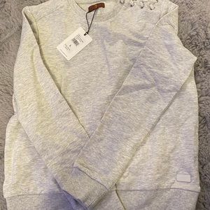 7 for all mankind girls lace up sweater
